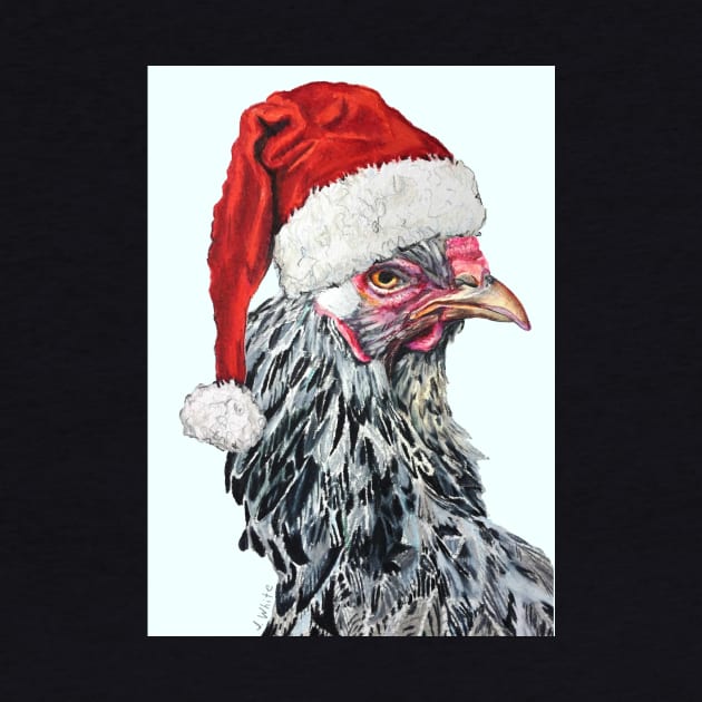 Dark Brahma Chicken Santa by jenesaiscluck